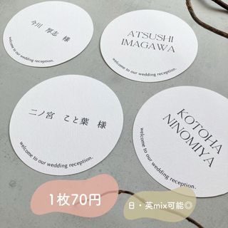 【1枚70円】席札_sircle【送料無料】(その他)