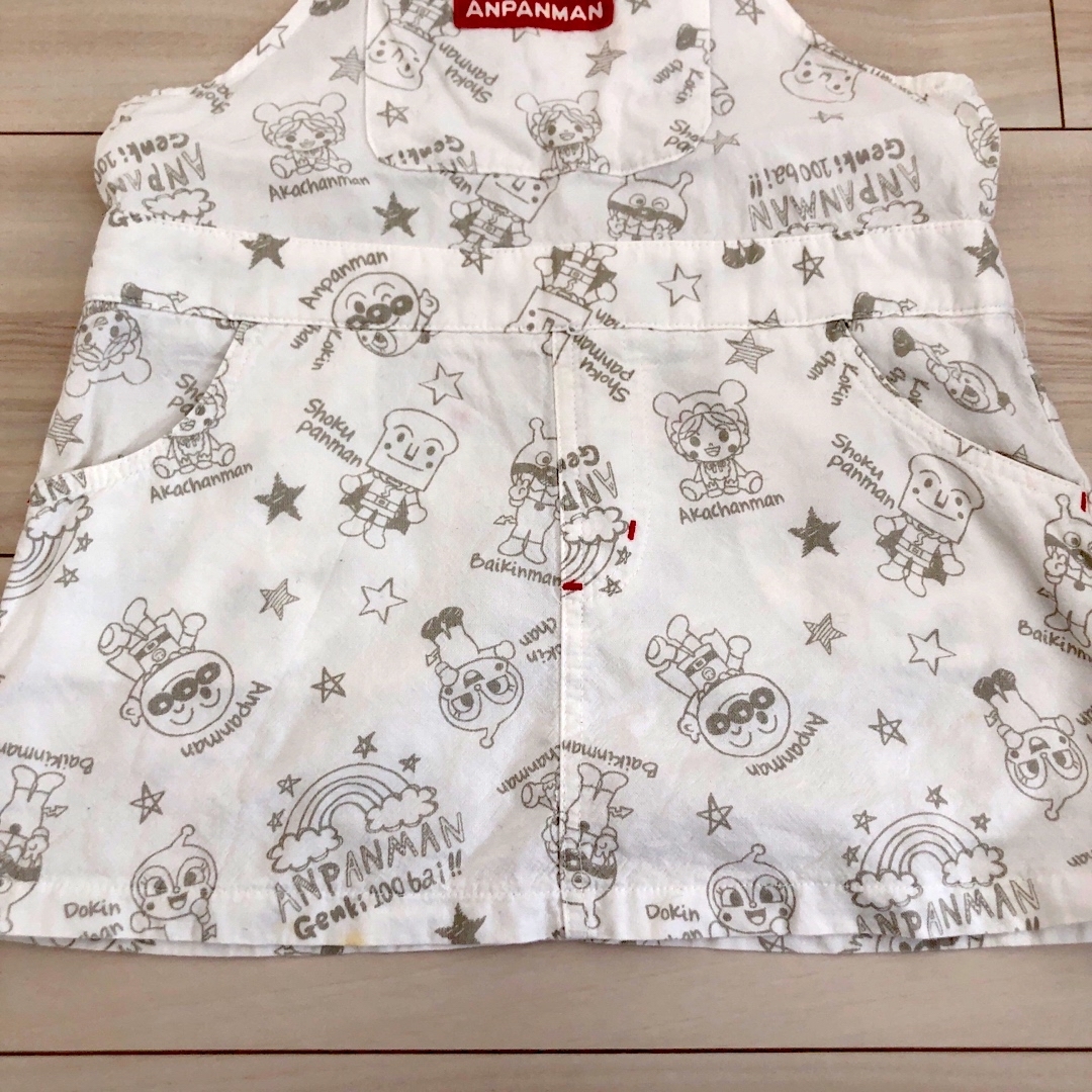 アンパンマン(アンパンマン)の☆アンパンマン  ジャンパースカート  100☆ キッズ/ベビー/マタニティのキッズ服女の子用(90cm~)(ワンピース)の商品写真