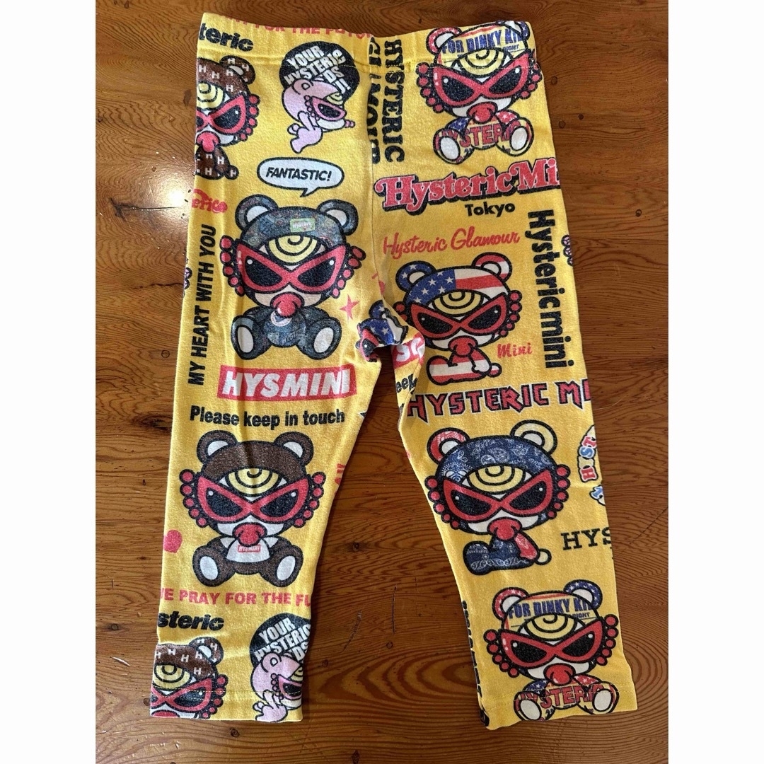 HYSTERIC MINI(ヒステリックミニ)のヒステリックミニ TEDDYMINICOLLAGE 7分丈レギンス　105 キッズ/ベビー/マタニティのキッズ服女の子用(90cm~)(パンツ/スパッツ)の商品写真