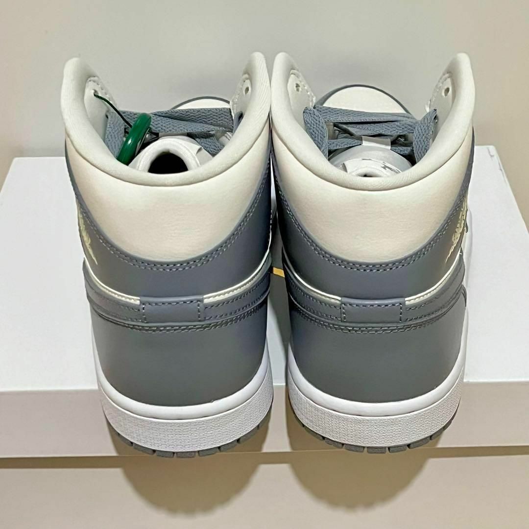 Jordan Brand（NIKE）(ジョーダン)の【新品25.5】Nike Air Jordan 1 Mid Grey/Sail レディースの靴/シューズ(スニーカー)の商品写真