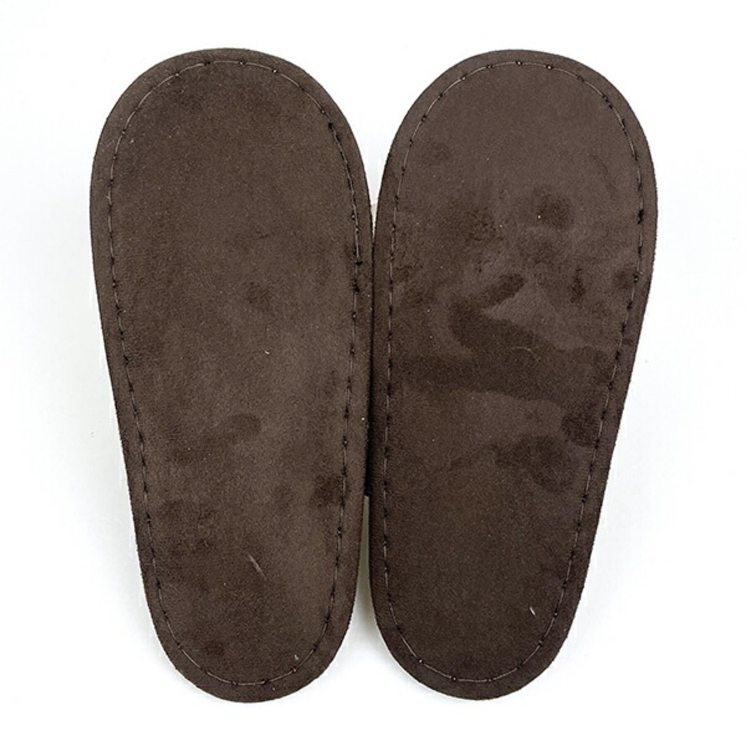 Disney(ディズニー)のディズニー ミッキーマウス スマイルベージュ スリッパ（約22cm〜24cm対応） ルームシューズ Disney キッズ/ベビー/マタニティのキッズ靴/シューズ(15cm~)(スリッパ)の商品写真