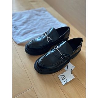 ザラ(ZARA)のZARA　フラット トラックソール ローファー　40(その他)