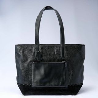 プロのクリーニング済! COACH コーチ トートバッグ ブラック レザー