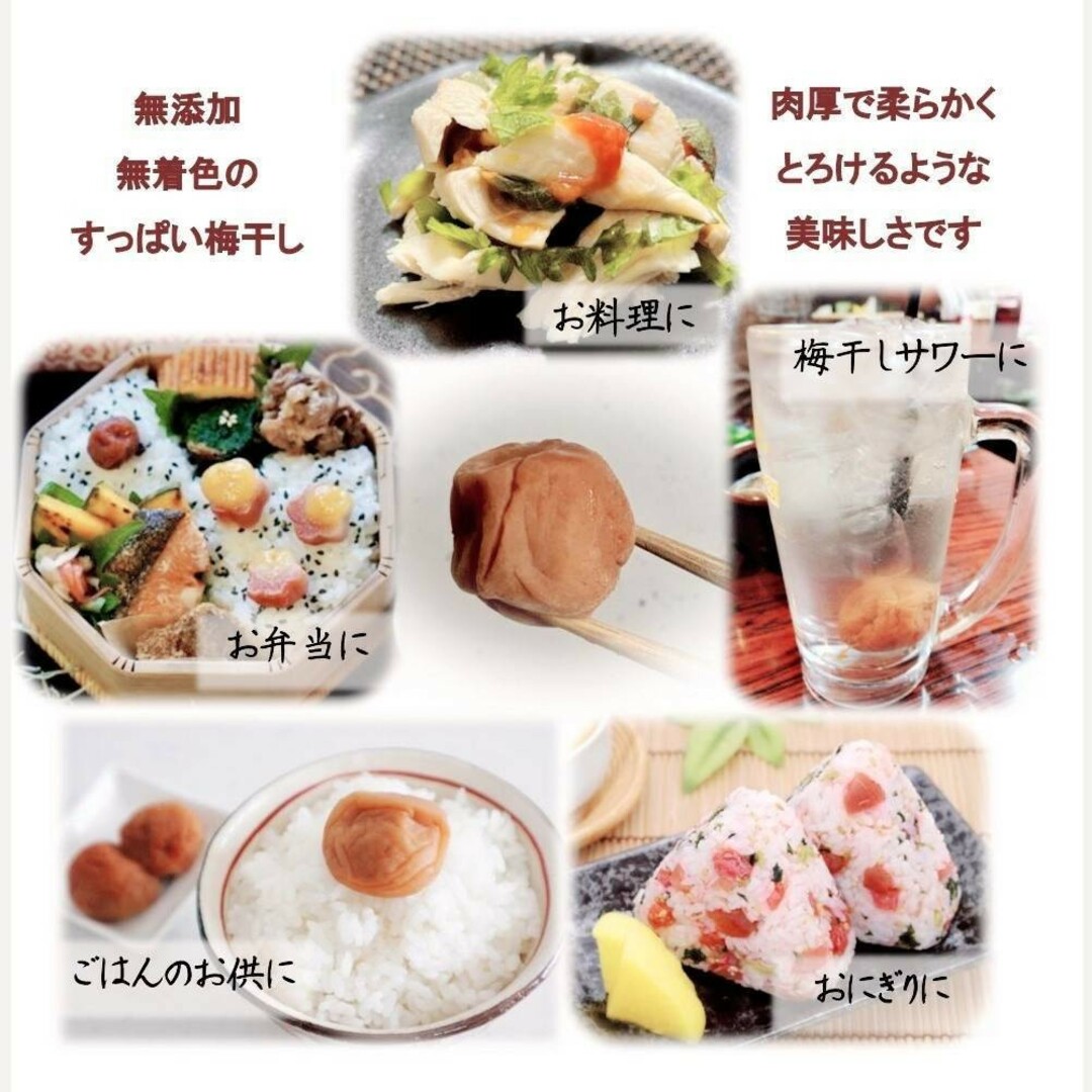 【お試し500ｇ】紀州南高梅白干し 食品/飲料/酒の加工食品(漬物)の商品写真