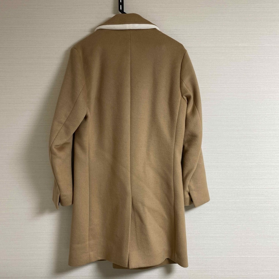 STUDIOUS(ステュディオス)のSTUDIOUS ウールビーバーステンカラーコート　キャメル メンズのジャケット/アウター(チェスターコート)の商品写真