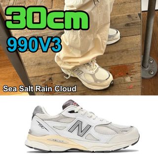 ニューバランス(New Balance)のNew Balance 990V3 Sea Salt 30cm jjjjound(スニーカー)