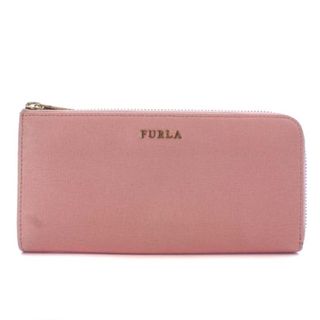 フルラ(Furla)のフルラ FURLA 長財布 レザー L字ファスナー ロゴ ゴールド金具 ピンク(財布)