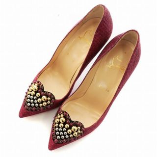 クリスチャンルブタン(Christian Louboutin)のクリスチャンルブタン パンプス ピンヒール ハート 36.5 ピンク(ハイヒール/パンプス)