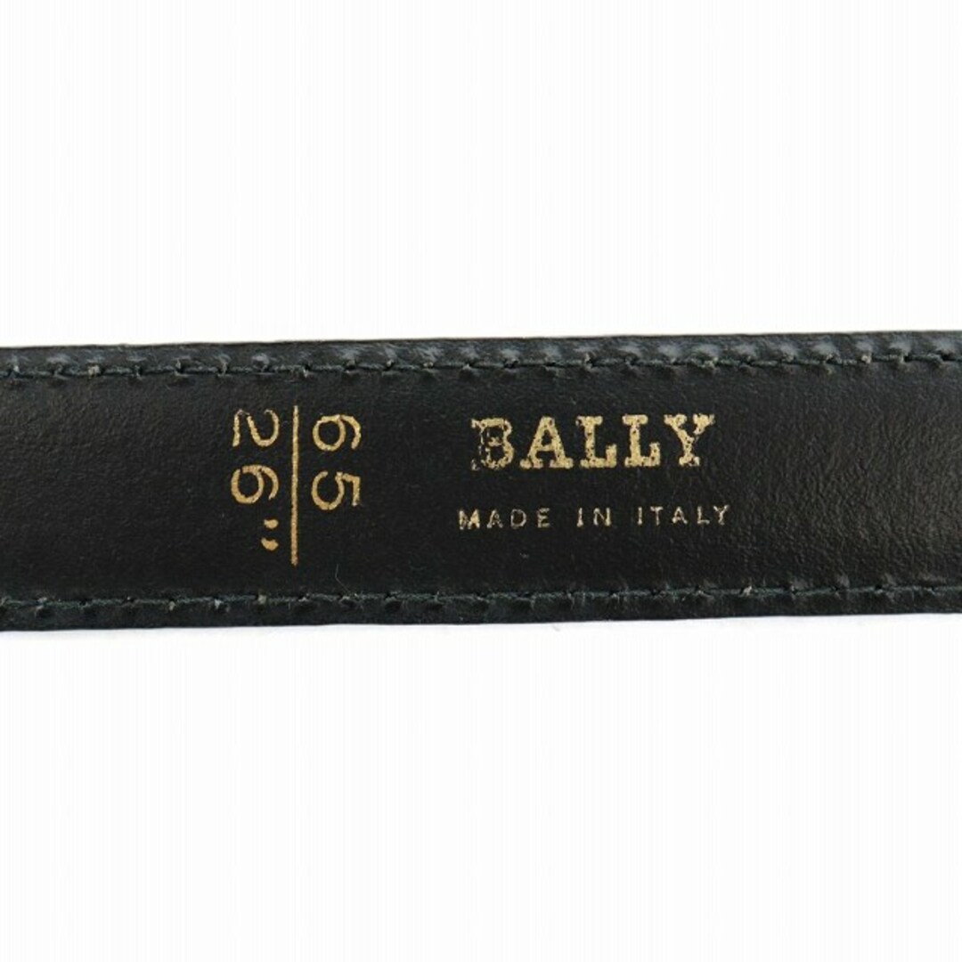 Bally(バリー)のバリー BALLY ベルト ロゴ スエード ゴールド金具 65/26 青 ブルー レディースのファッション小物(ベルト)の商品写真