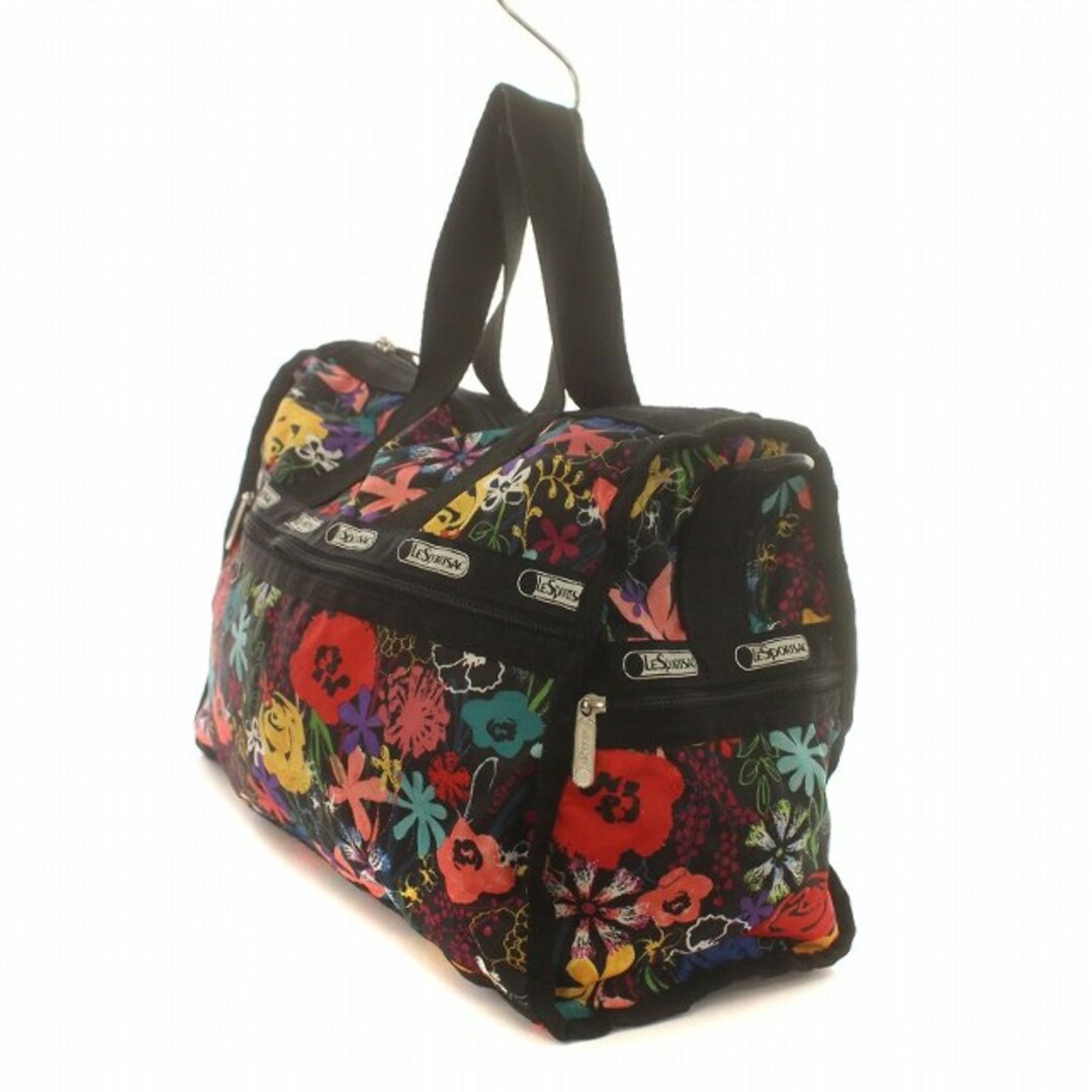 LeSportsac(レスポートサック)のレスポートサック ボストンバッグ ハンドバッグ 花柄 ナイロン 黒 マルチカラー レディースのバッグ(ボストンバッグ)の商品写真