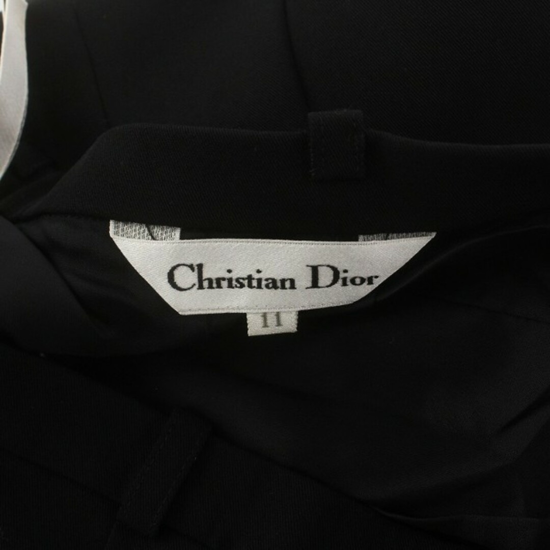 Christian Dior(クリスチャンディオール)のクリスチャンディオール ヴィンテージ テーパードパンツ ジップアップ 11 黒 レディースのパンツ(その他)の商品写真