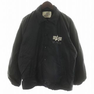 アルファ(alpha)の ALPHA INDUSTRIES コーチジャケット ナイロンジャケット M 黒(ブルゾン)