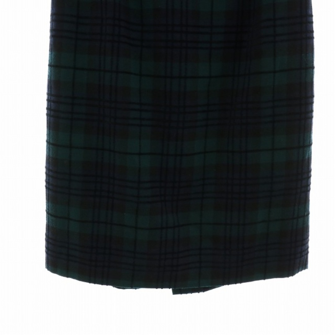 バーバリーズ タイトスカート ミドル チェック柄 40 緑 FXA40-762 レディースのスカート(ひざ丈スカート)の商品写真