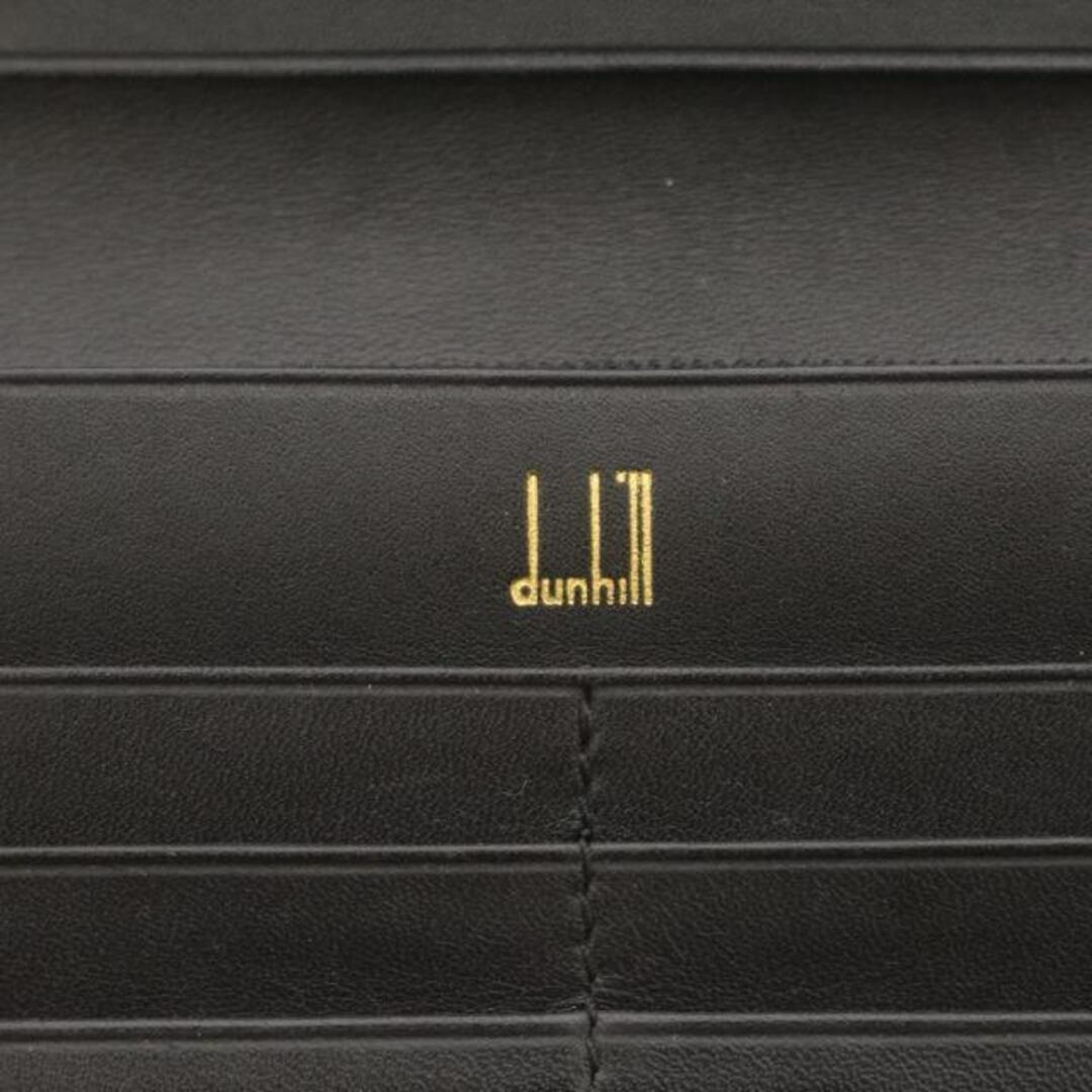 Dunhill(ダンヒル)のダンヒル 長財布 二つ折り スリムウォレット レザー ロゴ金具 黒 レディースのファッション小物(財布)の商品写真