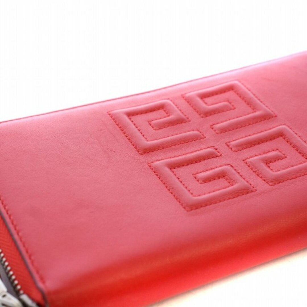 GIVENCHY(ジバンシィ)のジバンシィ 長財布 ウォレット ラウンドファスナー レザー 4G フォージー 赤 レディースのファッション小物(財布)の商品写真