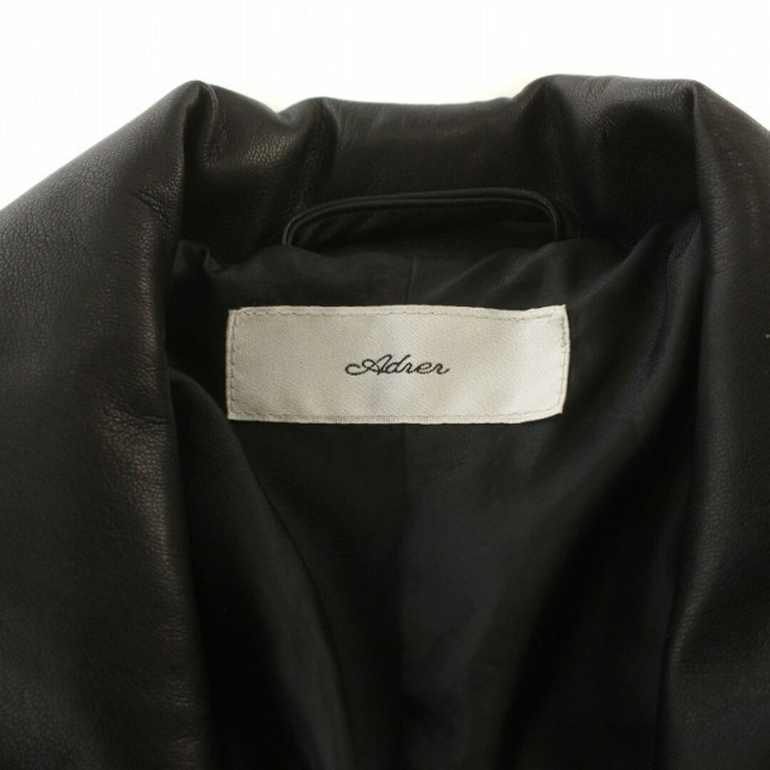 other(アザー)のAdrer ダブルライダースジャケット フェイクレザー 近年モデル M 黒 メンズのジャケット/アウター(ライダースジャケット)の商品写真