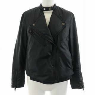 スリーワンフィリップリム(3.1 Phillip Lim)の3.1 フィリップリム ナイロン ダブル ライダース ジャケット 中綿 XS 黒(ライダースジャケット)