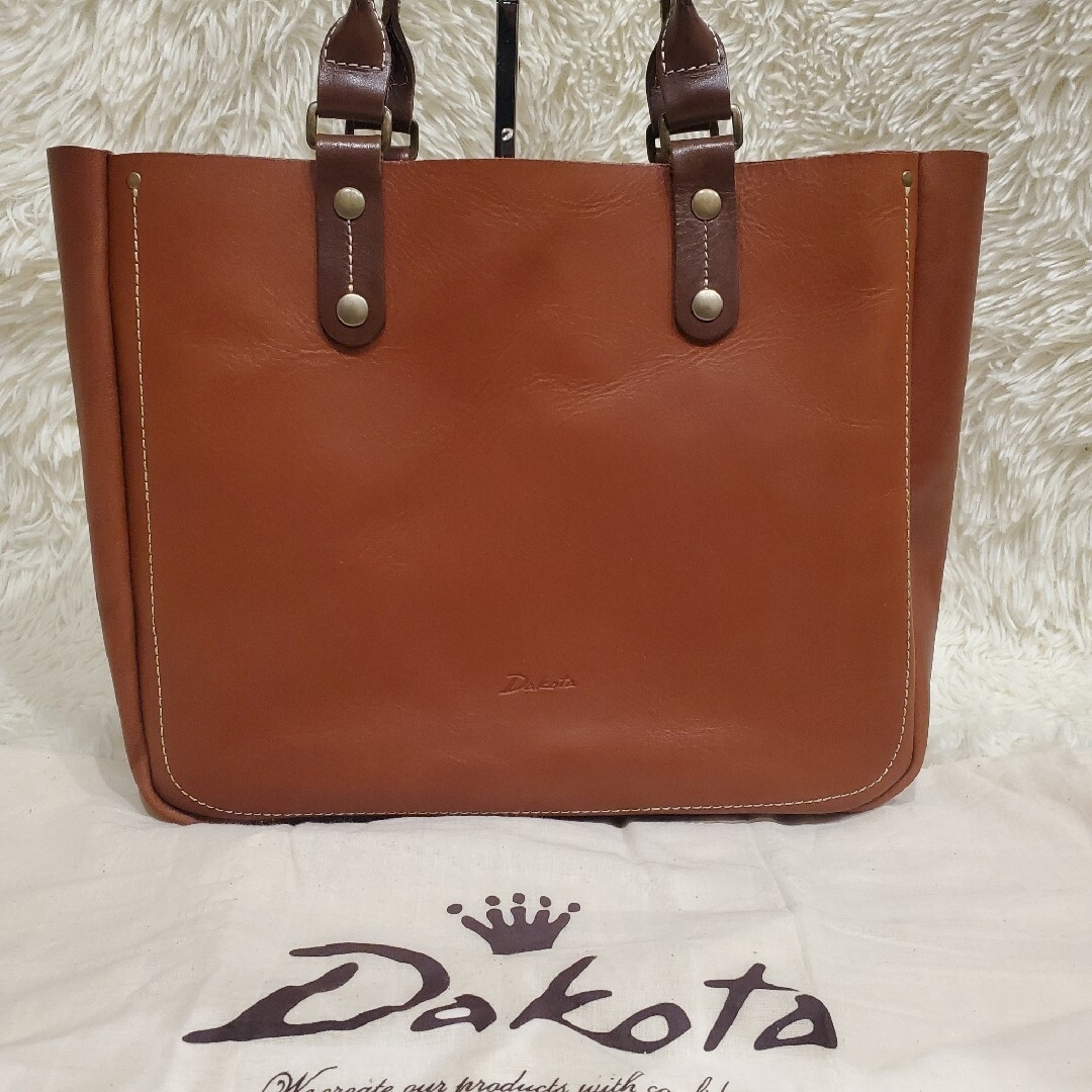 Dakota(ダコタ)の美品 Dakota ダコタ トートバッグ ミニバッグ付き レザー A4 ブラウン レディースのバッグ(トートバッグ)の商品写真