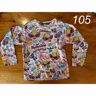 ヒステリックミニ(HYSTERIC MINI)のヒステリックミニ  総柄　長袖ロンT 105(Tシャツ/カットソー)