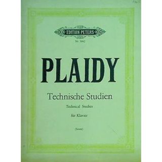 楽譜・スコア PLAIDY Technische Studien edition peters nr.3042 ペータース版(楽譜)