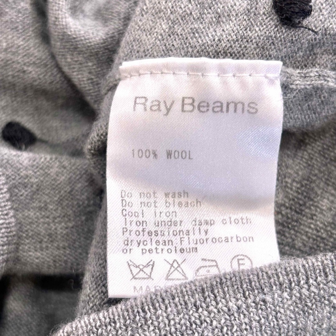 Ray BEAMS(レイビームス)の【美品】Ray BEAMSレイビームス/ドット刺繍カーディガン水玉柔らか薄手羽織 レディースのトップス(カーディガン)の商品写真