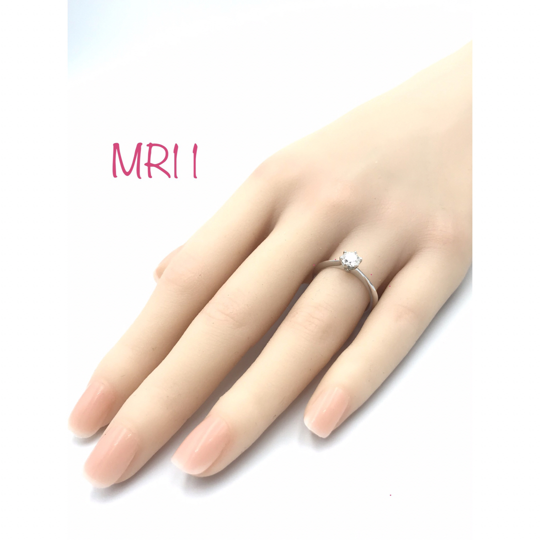 MR11／ 9号 0.5ct  モアサナイト リング ♡ シルバー925 レディースのアクセサリー(リング(指輪))の商品写真