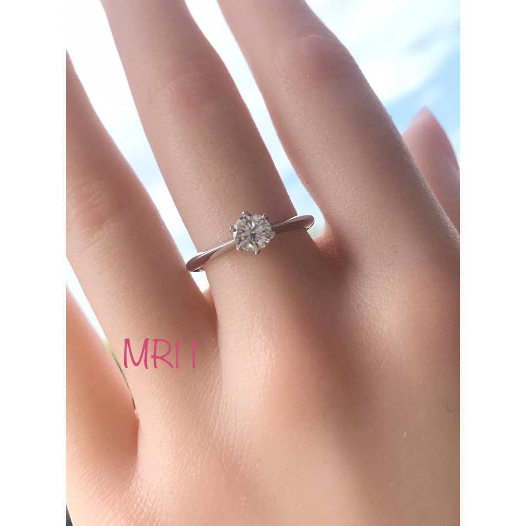 MR11／ 9号 0.5ct  モアサナイト リング ♡ シルバー925 レディースのアクセサリー(リング(指輪))の商品写真