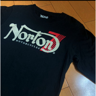 ノートン(Norton)のNortonブラックコットンカットソー(Tシャツ/カットソー(七分/長袖))