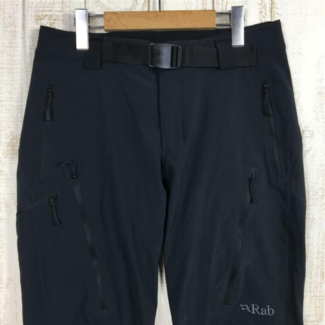 MENs 30  ラブ ディフェンダー パンツ Defendor Pants アルパイン ソフトシェル 冬期向け 保温 RAB QFU-27 ブラック系 メンズのメンズ その他(その他)の商品写真