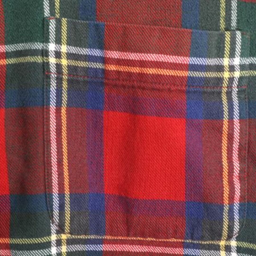 90s J CREW チェック 長袖 ヘビー フランネル シャツ メンズ L 90s J CREW チェック 長袖 ヘビー フランネル シャツ メンズ L