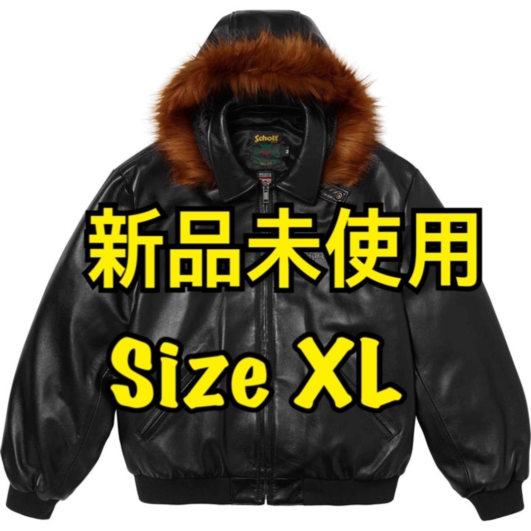 Supreme - Supreme Schott Hooded Leather Bomber XLの通販 by Supreme - Supreme Schott Hooded Leather Bomber XLの通販 by