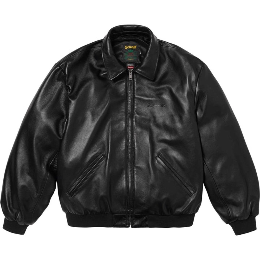 Supreme(シュプリーム)のSupreme Schott Hooded Leather Bomber XL メンズのジャケット/アウター(レザージャケット)の商品写真