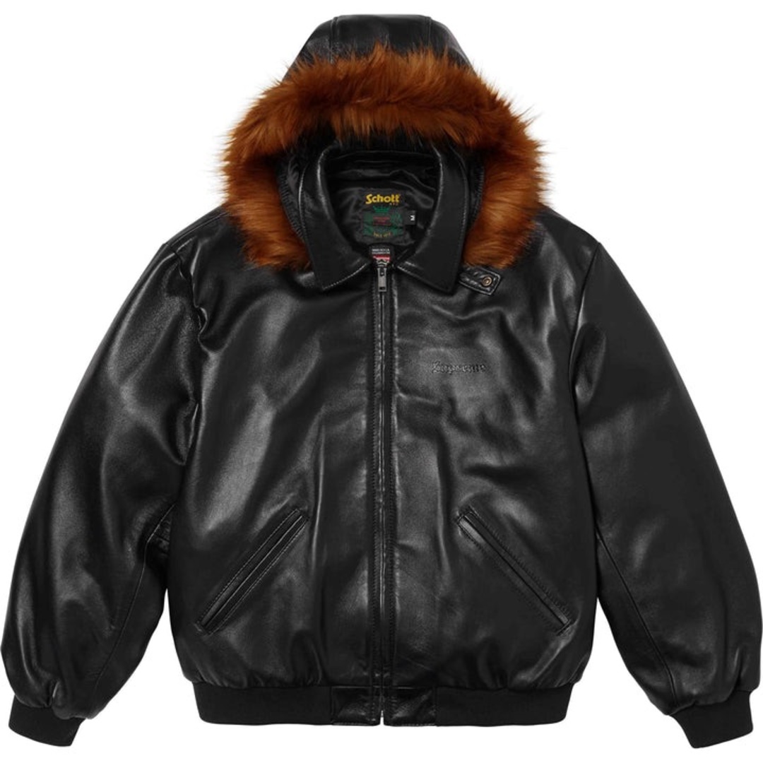 Supreme - Supreme Schott Hooded Leather Bomber XLの通販 by Supreme - Supreme Schott Hooded Leather Bomber XLの通販 by