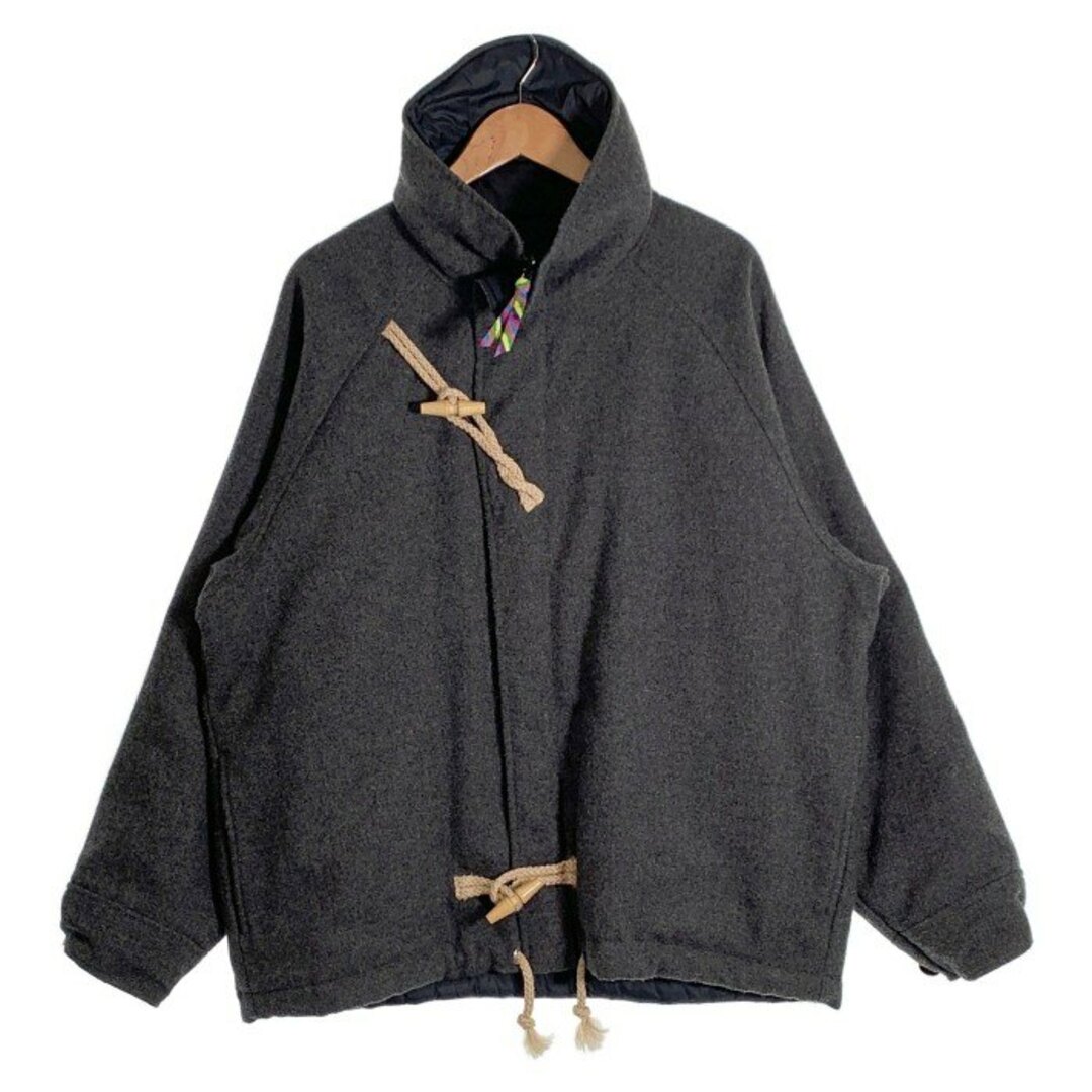 is-ness(イズネス)のis-ness イズネス REVERSIBLE MILITARY JACKET リバーシブル ミリタリージャケット チャコール シンサレート 2020JK06 Size M メンズのジャケット/アウター(ミリタリージャケット)の商品写真