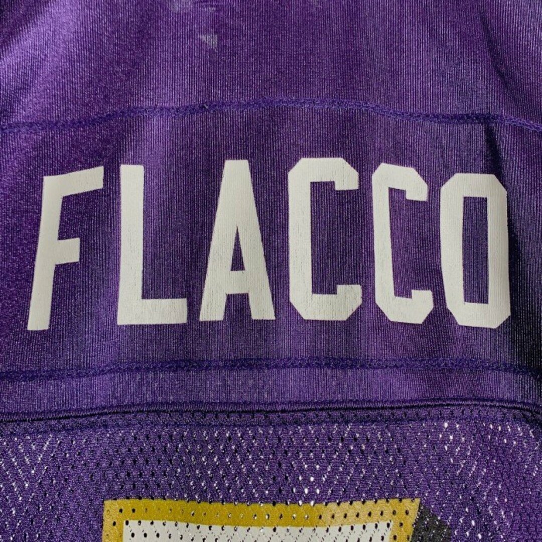 Reebok(リーボック)のReebok リーボック NFL RAVENS FLACCO ゲームシャツ パープル Size L メンズのトップス(Tシャツ/カットソー(半袖/袖なし))の商品写真