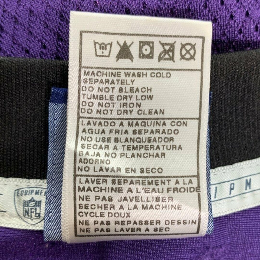 Reebok(リーボック)のReebok リーボック NFL RAVENS FLACCO ゲームシャツ パープル Size L メンズのトップス(Tシャツ/カットソー(半袖/袖なし))の商品写真
