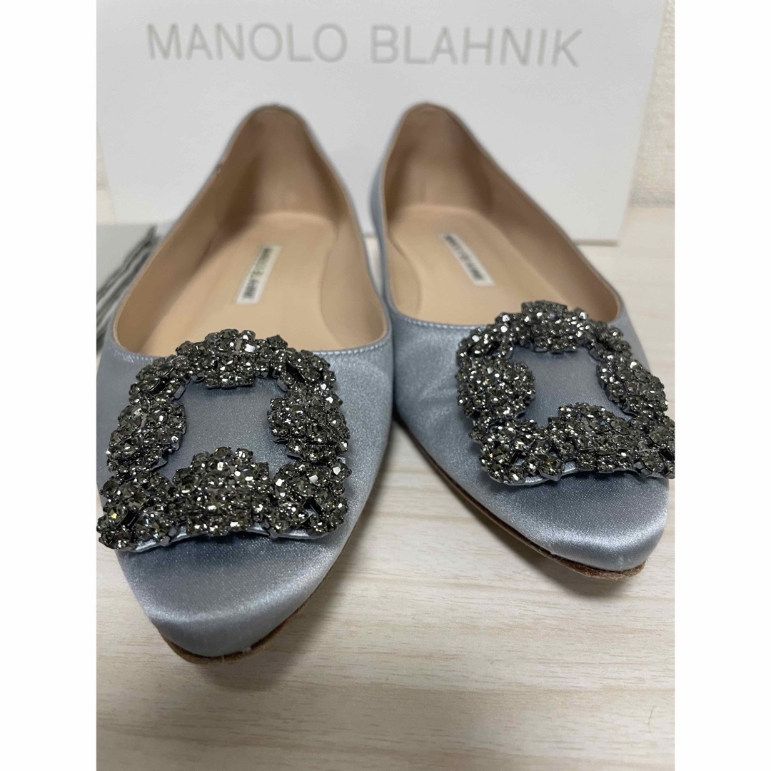 MANOLO BLAHNIK(マノロブラニク)のマノロブラニク　ハンギシ　フラット36.5  レディースの靴/シューズ(バレエシューズ)の商品写真