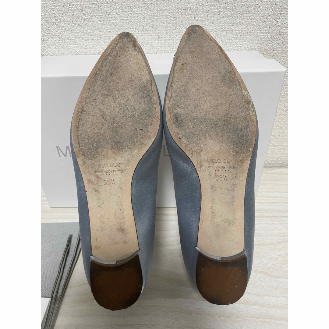 MANOLO BLAHNIK(マノロブラニク)のマノロブラニク　ハンギシ　フラット36.5  レディースの靴/シューズ(バレエシューズ)の商品写真