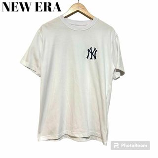 ニューエラー(NEW ERA)のNEW ERA NY ニューエラ　ヤンキース　Tシャツ　白　メンズ　Lサイズ(Tシャツ/カットソー(半袖/袖なし))