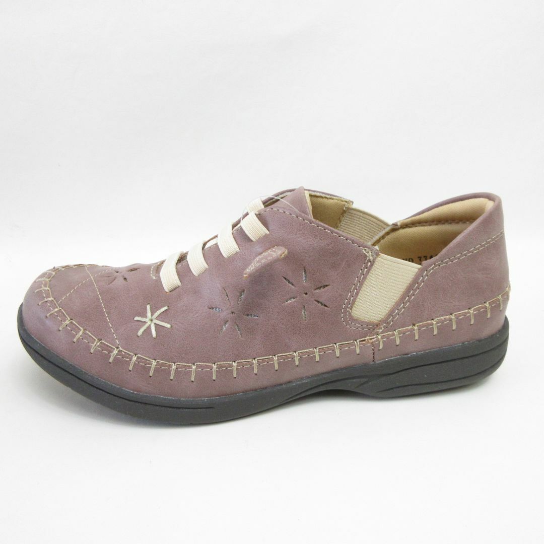 新品23.0CM♡楽々ゴム紐シューズ レディースの靴/シューズ(スニーカー)の商品写真