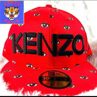 ケンゾー(KENZO)のKENZO NEW ERA キャップ　帽子　赤　ケンゾー　ニューエラ　レッド(キャップ)