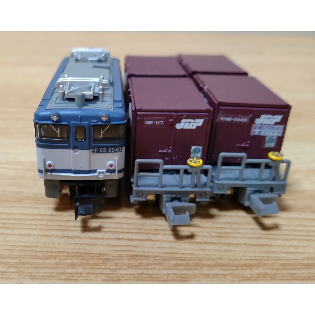 Bトレインショーティ EF65 コキ107 Nゲージ化 エンタメ/ホビーのおもちゃ/ぬいぐるみ(鉄道模型)の商品写真