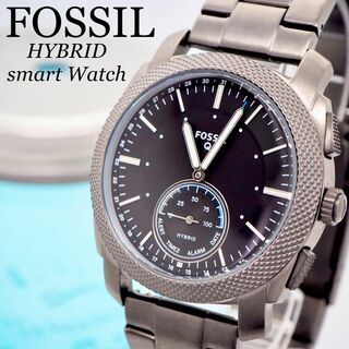フォッシル(FOSSIL)の730【美品】フォッシル時計　メンズ腕時計　ハイブリッドスマートウォッチ　箱付き(腕時計(アナログ))
