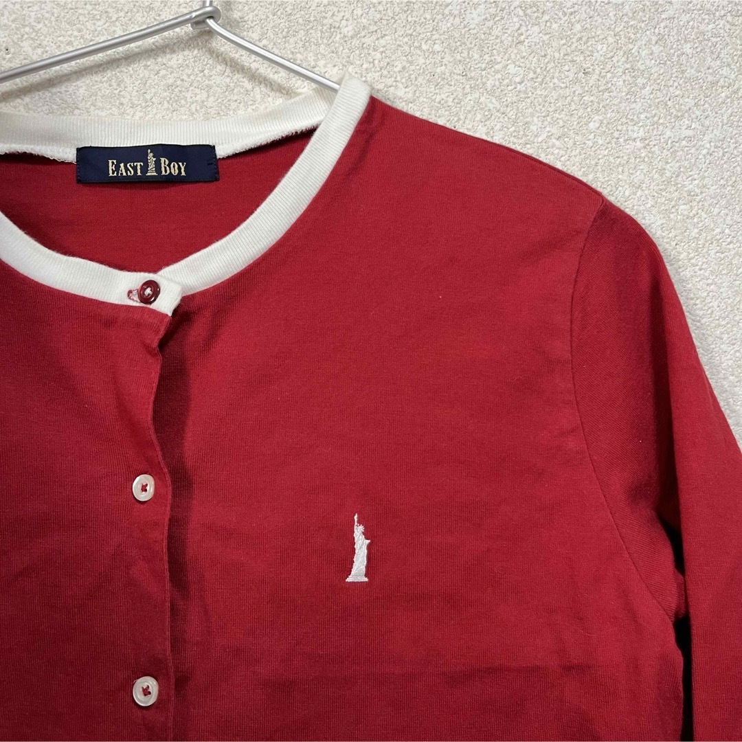 EASTBOY(イーストボーイ)の【古着】【USED】EAST BOYイーストボーイ カーディガン 七分袖 15号 レディースのトップス(カーディガン)の商品写真