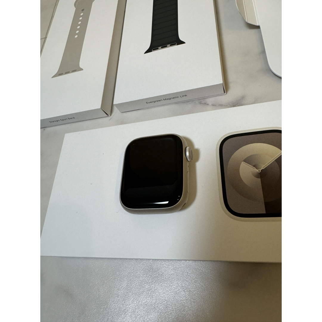 Apple Watch(アップルウォッチ)のApple Watch9 41mm Starlight 極美品 メンズの時計(腕時計(デジタル))の商品写真