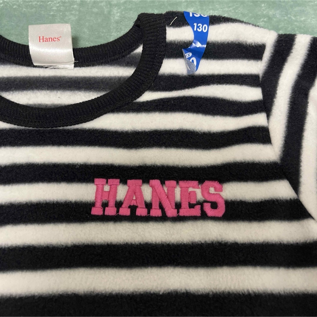 Hanes(ヘインズ)のフリースパジャマ　トップスのみ キッズ/ベビー/マタニティのキッズ服女の子用(90cm~)(パジャマ)の商品写真