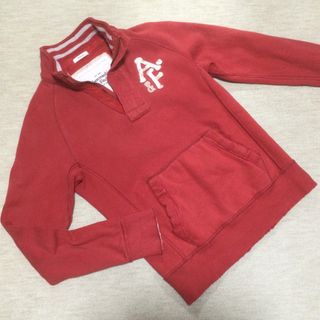 アバクロンビーアンドフィッチ(Abercrombie&Fitch)のアバクロンビー&フィッチ　ハーフジップモックネックスェットシャツ　Sサイズ(スウェット)