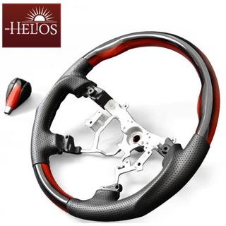 ヘリオス(Healios)の HELIOS 200系 ハイエース 4〜7型　ステアリング & シフトノブ (車内アクセサリ)