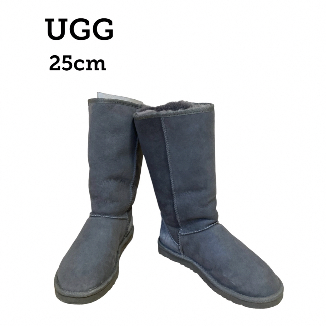 UGG(アグ)のUGG クラッシック トール グレー アグ 25㎝ ボア ブーツ レディースの靴/シューズ(ブーツ)の商品写真