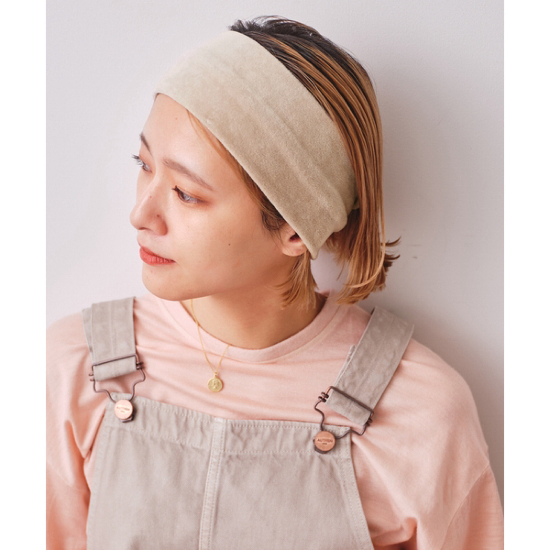 Spick & Span(スピックアンドスパン)の【spick&span】Higuchi×S ベロアターバン レディースのヘアアクセサリー(ヘアバンド)の商品写真